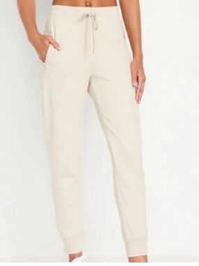 Old Navy Dynamic Fleece Joggers - Cream, size Large